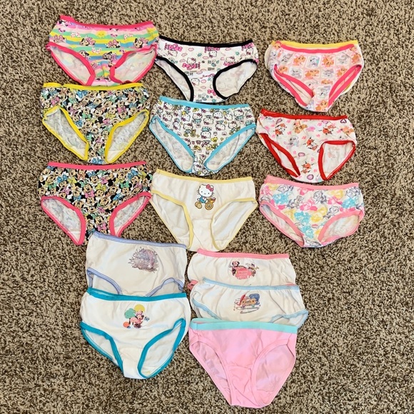 Colorful Kids Cartoon Underwear Set 14 items T4 - Picture 1 of 7